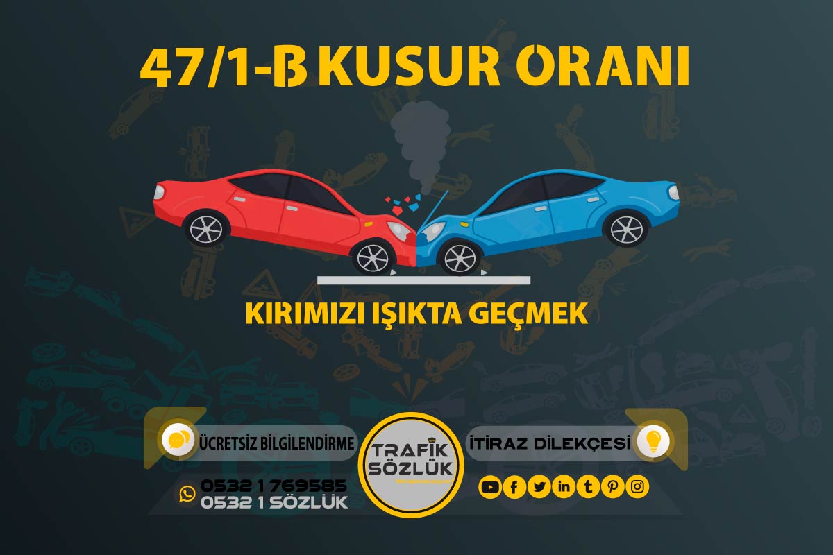 47/1-b Kusur Oranı Nedir? Nasıl İtiraz Edilir? 2024 – Trafik Sözlük