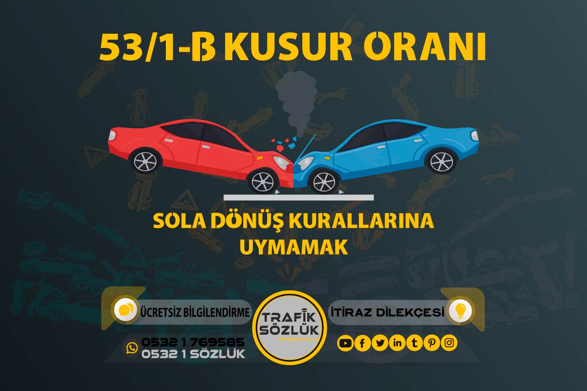 53/1-b Kusur Oranı Nedir? Nasıl İtiraz Edilir? 2024 – Trafik Sözlük