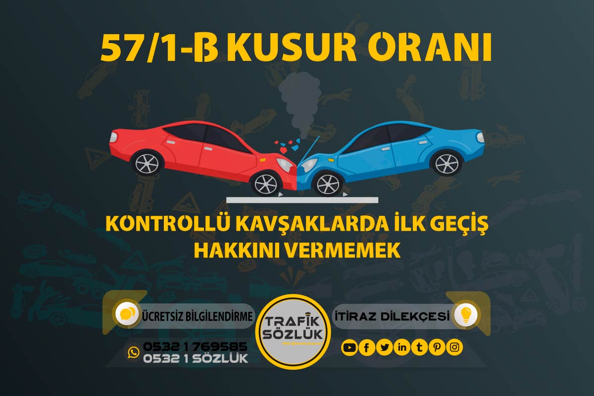 57/1-b Kusur Oranı Nedir? Nasıl İtiraz Edilir? 2024 – Trafik Sözlük